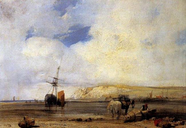 Richard Parkes Bonington On the Coast of Picardy oil painting picture